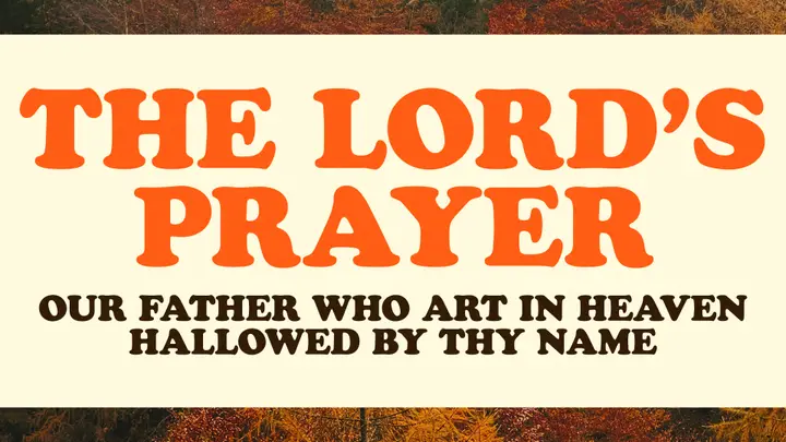 Fall Leaves Slide Pack: the lords prayer slide