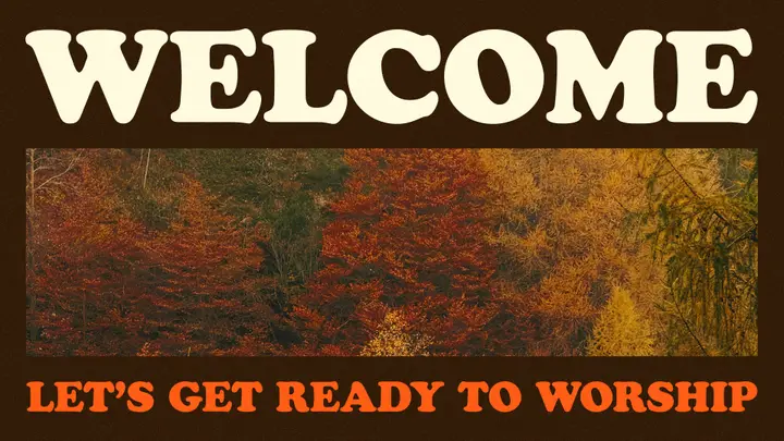 Fall Leaves Slide Pack: welcome slide