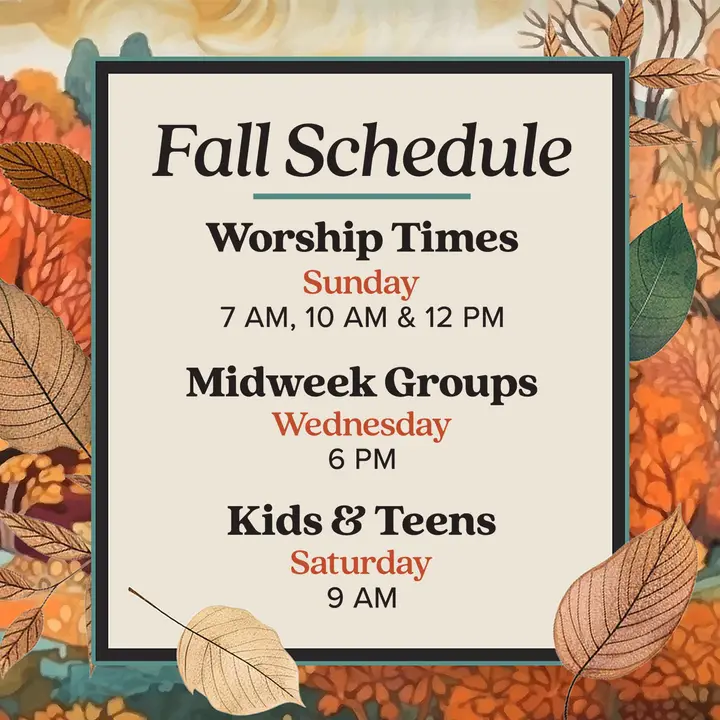 Fall Schedule: social post