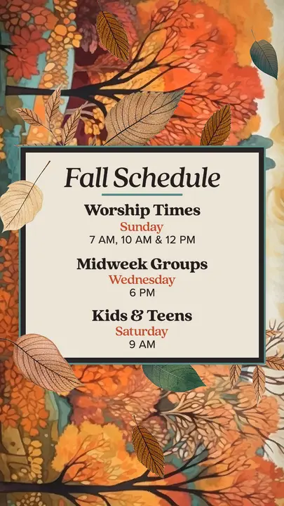 Fall Schedule: story