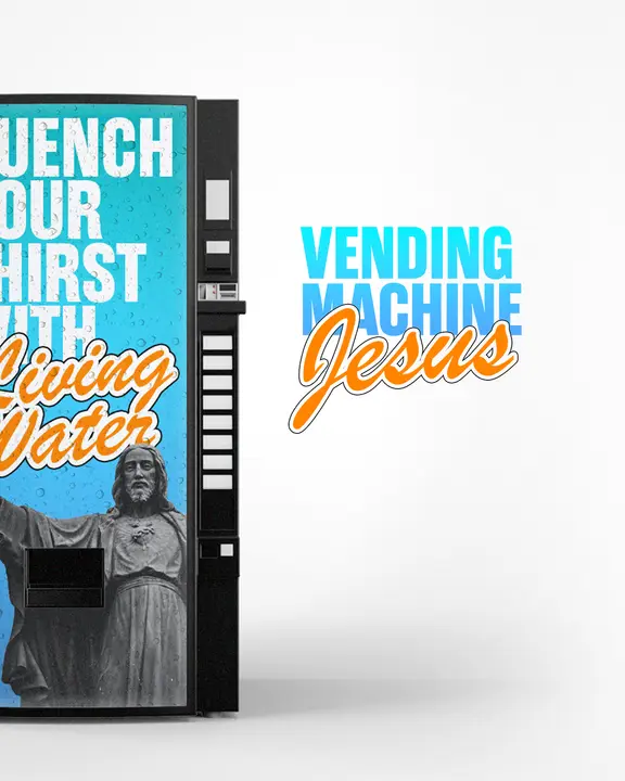 Vending Machine Jesus: social post