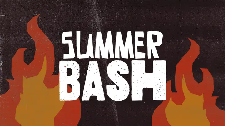 Summer Bash: title slide