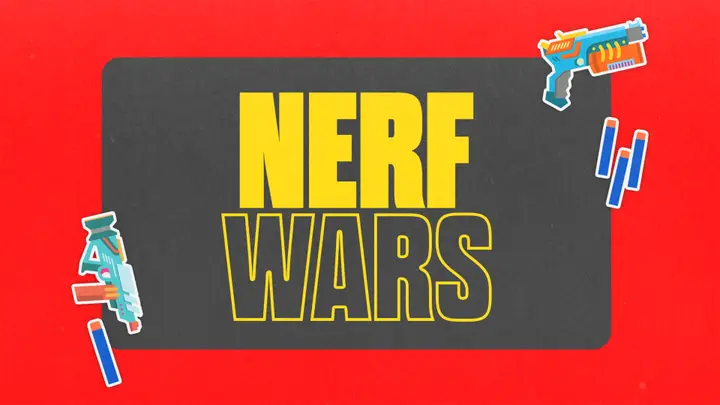 Nerf Wars: title slide