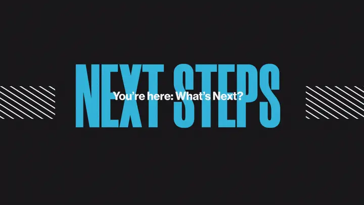 Next Steps: title slide