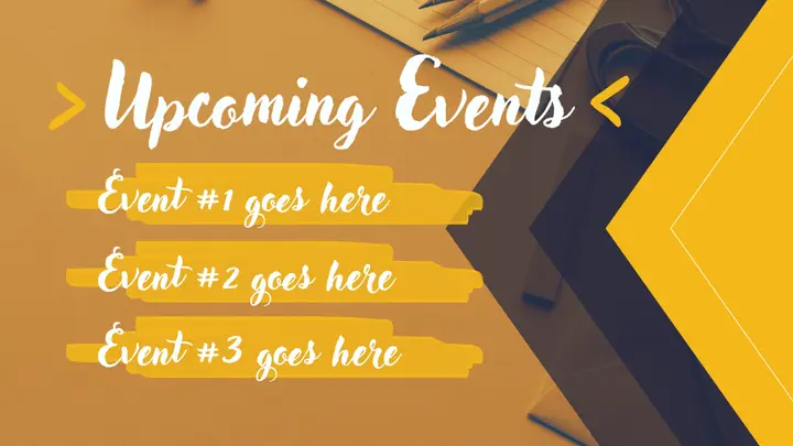 Back To School Slide Pack: upcoming slide