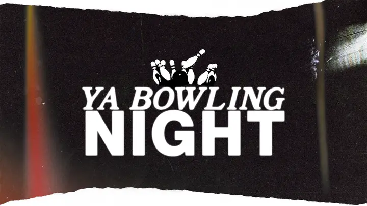 YA Bowling Night: title slide