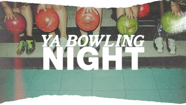 YA Bowling Night: title slide
