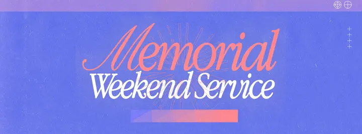 Memorial Weekend Service: facebook cover