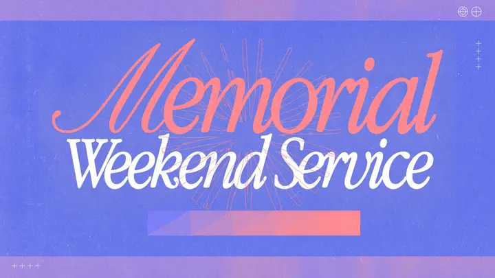 Memorial Weekend Service: HD slide