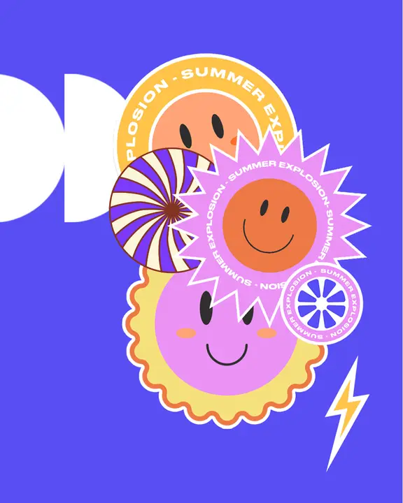 Summer Explosion: social post · blank