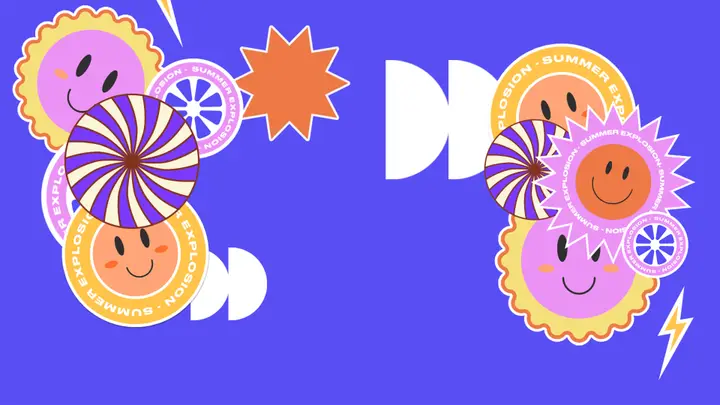 Summer Explosion: title slide · blank
