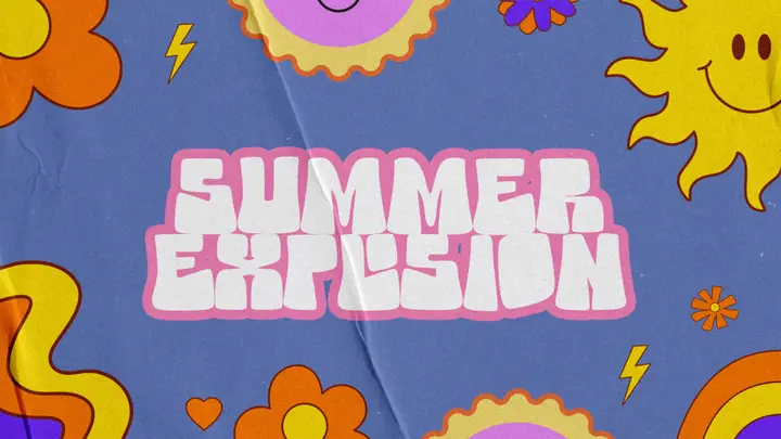 Summer Explosion: title slide