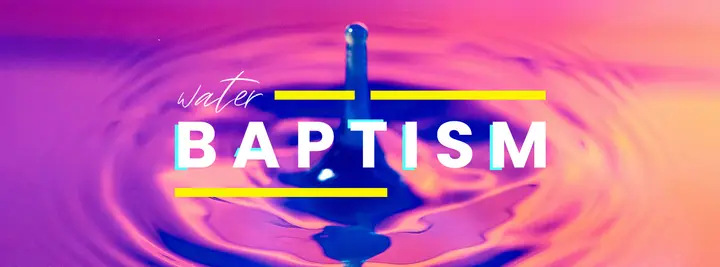 Water Baptism: facebook cover