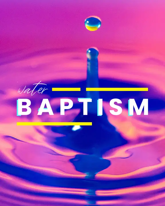 Water Baptism: social post