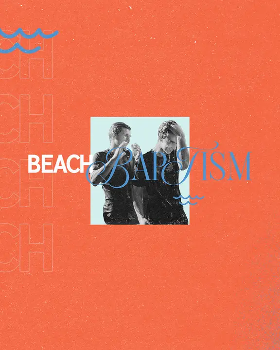 Beach Baptism: social post