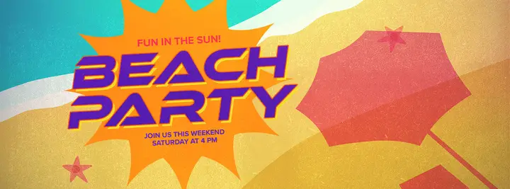 Beach Party: facebook cover