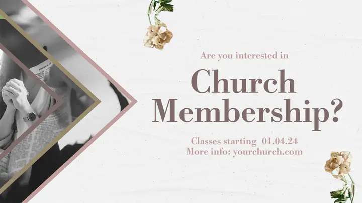 Church Membership: title slide