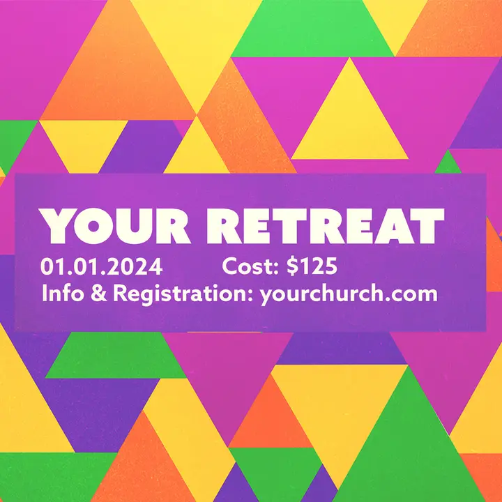 Retreat Triangles: social post
