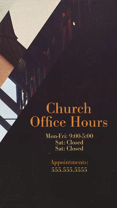 Church Office Hours: story