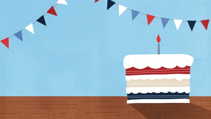 Happy Birthday, America: 4K slide 2 · blank