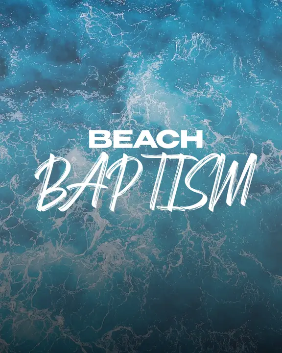 Beach Baptism: social post