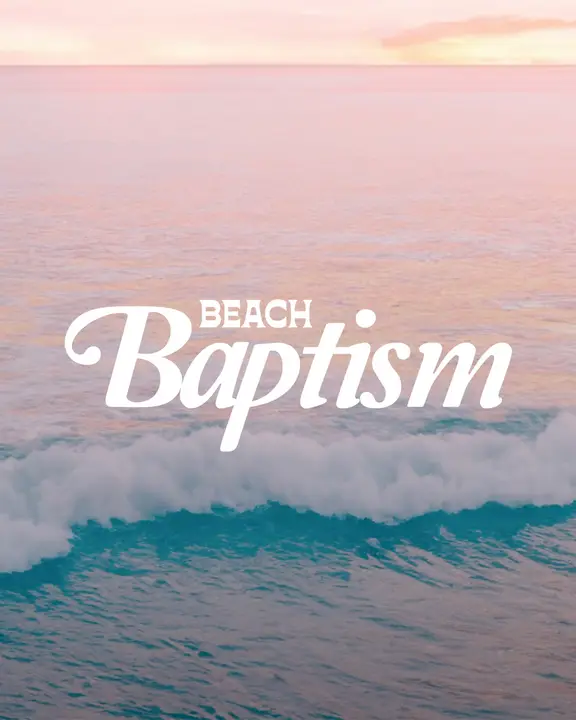 Beach Baptism: social post