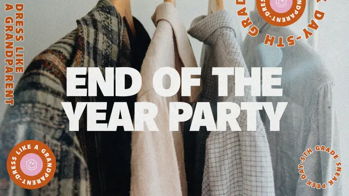 End Of The Year Party: title slide