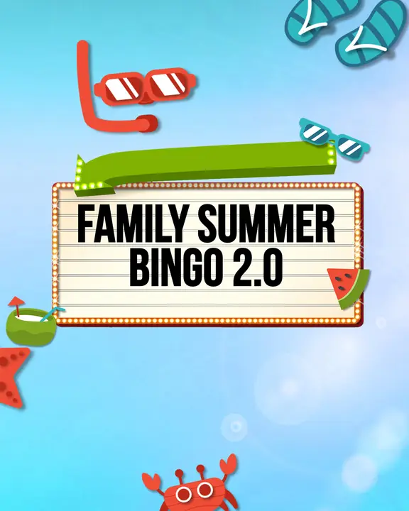 Family Summer Bingo: social post