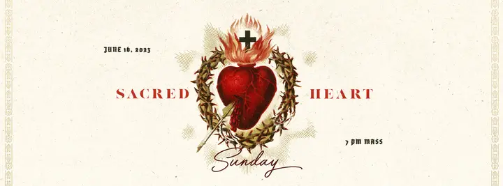 Sacred Heart Sunday: facebook cover