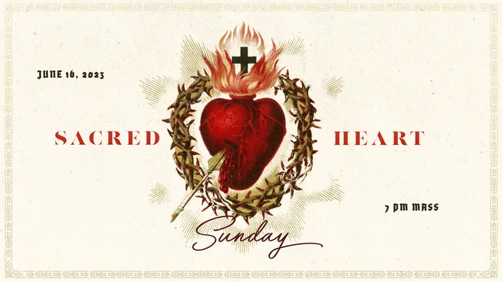 Sacred Heart Sunday: title slide