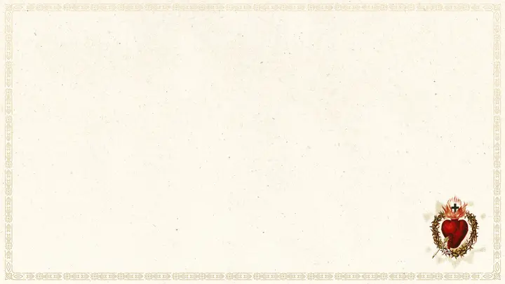 Sacred Heart Sunday: notes slide