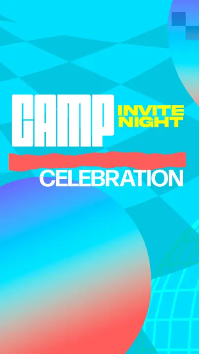 Camp Celebration Invite Night: story