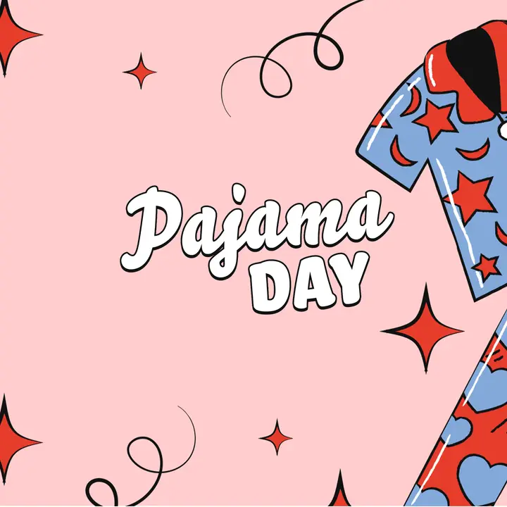 Pajama Day: social post