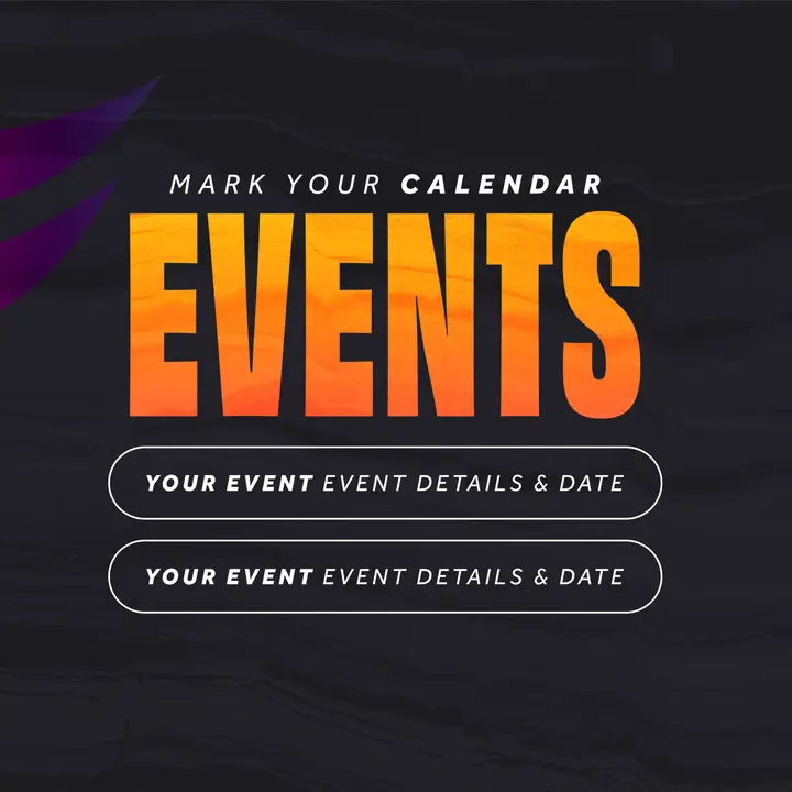 New Events Neon Waves: social post