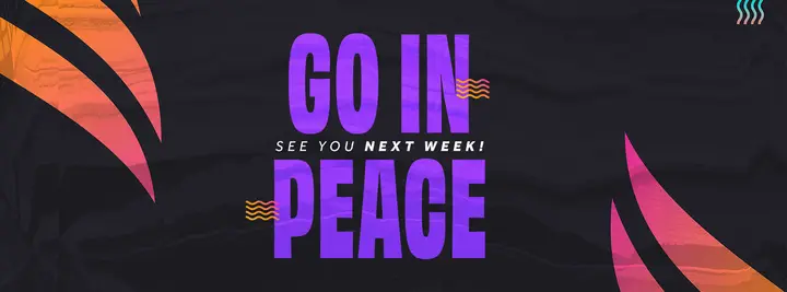 Go In Peace Neon Waves: facebook cover