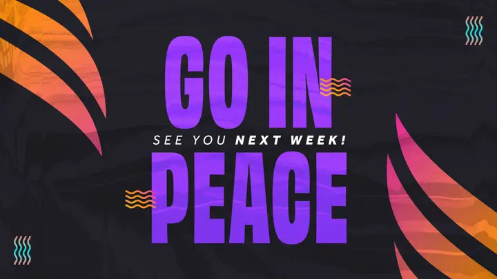 Go In Peace Neon Waves: title slide 2