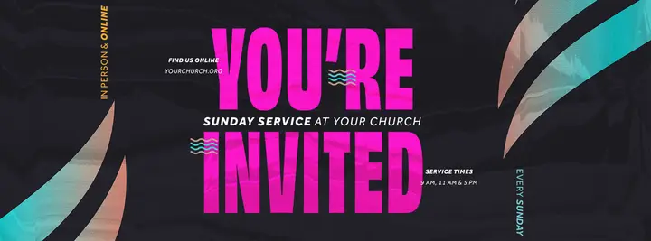 You’re Invited Neon Waves: facebook cover