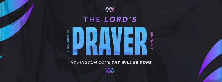 The Lord’s Prayer Neon Waves: facebook cover
