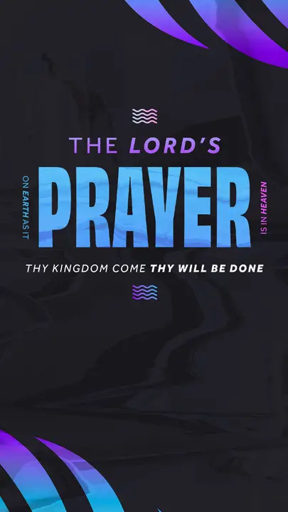 The Lord’s Prayer Neon Waves: story
