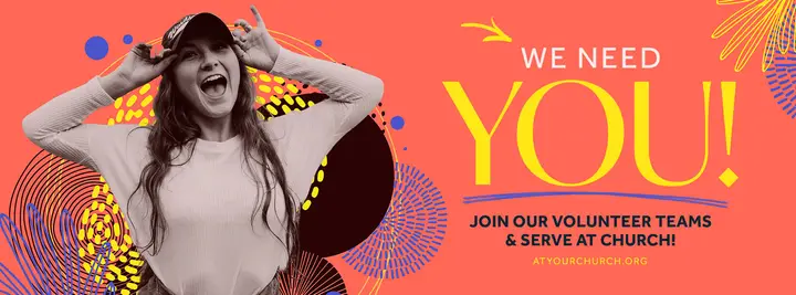 We Need You Volunteer: facebook cover