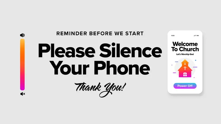 Silence Your Phone: title slide