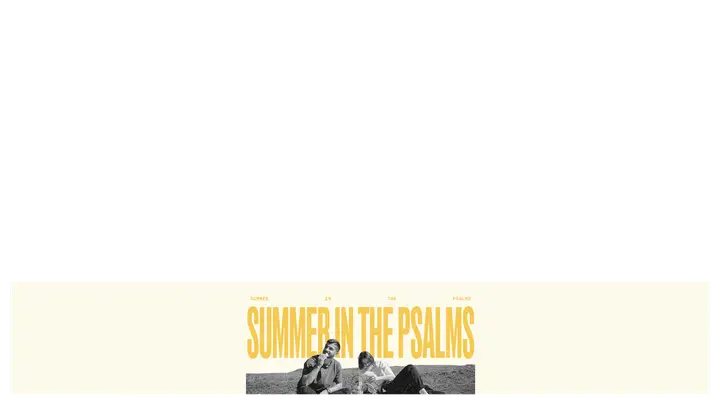 Summer in the Psalms: lower third