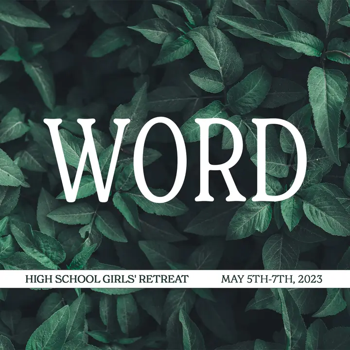 Girls’ Retreat: social post