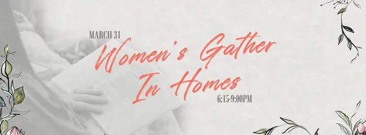 Women’s Gather In Homes: facebook cover