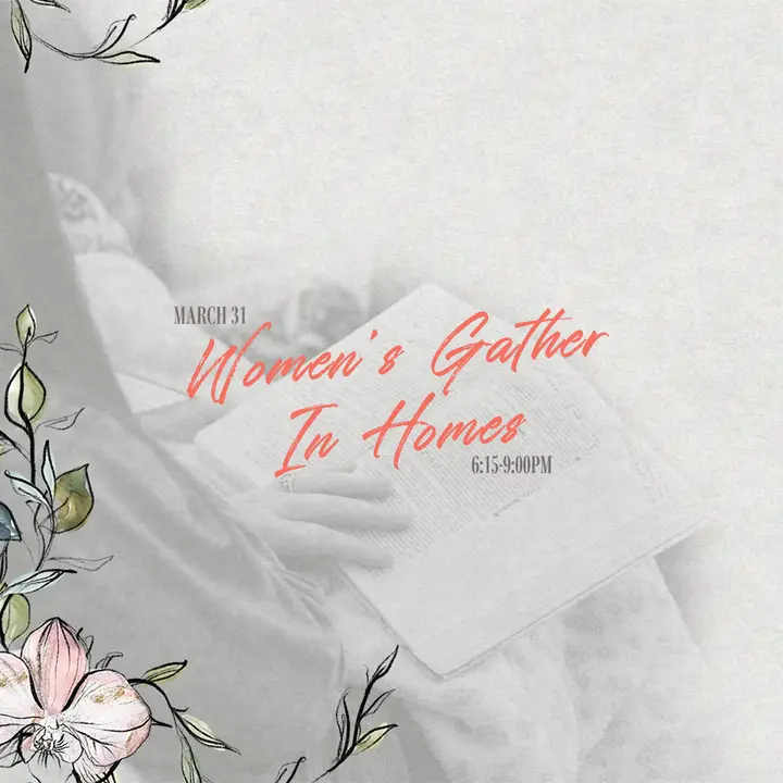 Women’s Gather In Homes: social post