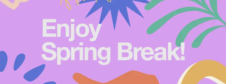 Enjoy Spring Break: facebook cover