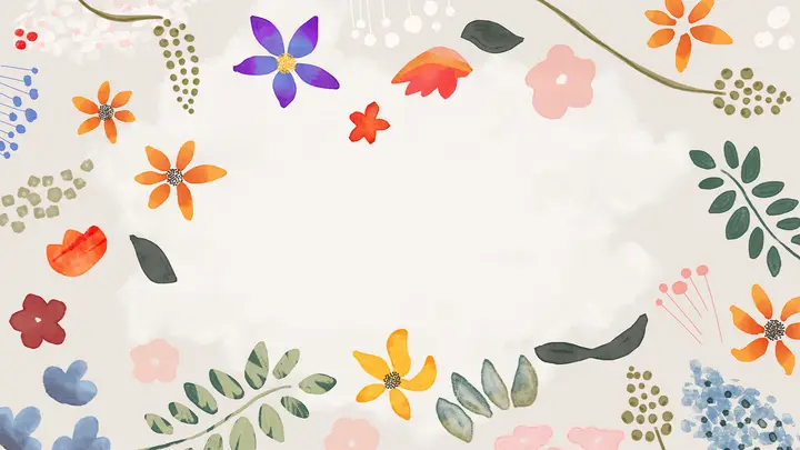 Thank You Moms Watercolor: notes slide