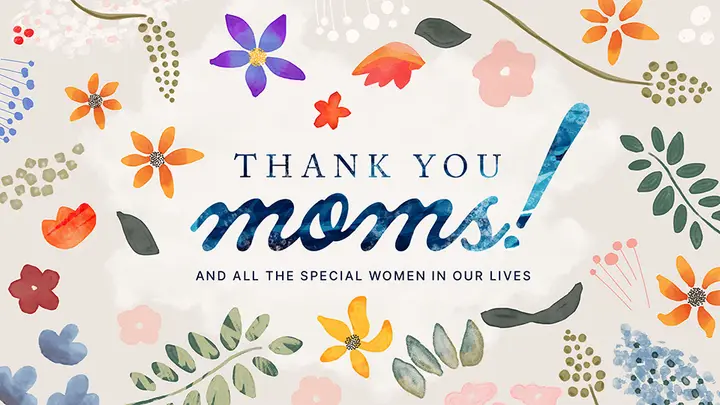 Thank You Moms Watercolor: web preview