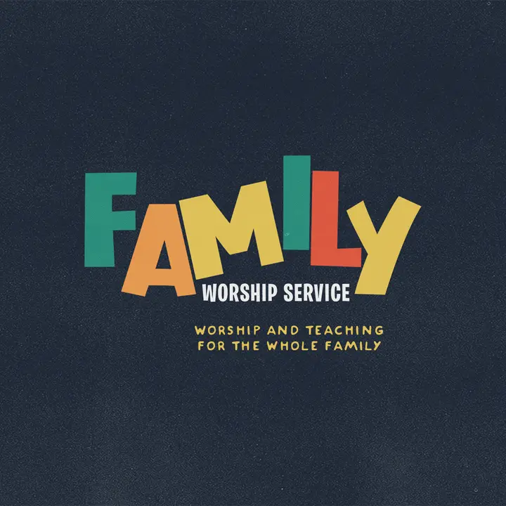 Family Worship Service: social post