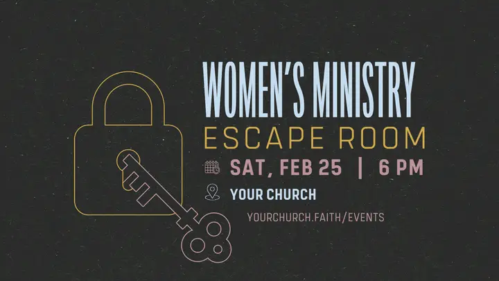 Women’s Ministry Escape Room: HD slide